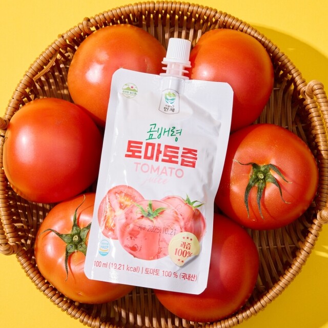 곰배령농산물,[곰배령농산물] 토마토 100% 갈아만든 곰배령 토마토즙 100ml 30개